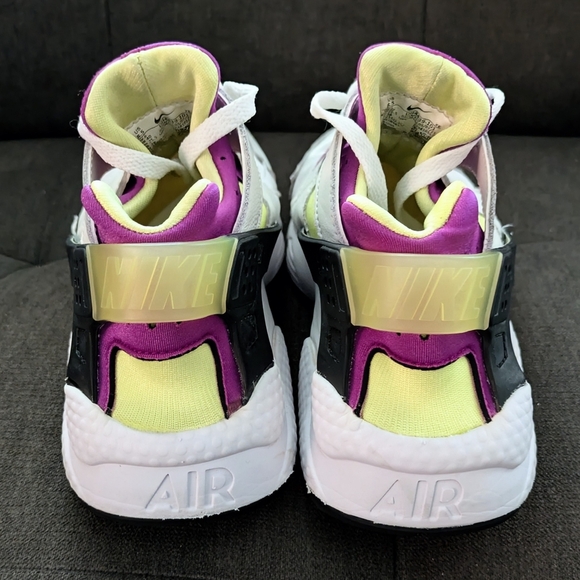 Nike Air Huarache OG Neon Yellow Magenta DD1068 104 - SIZE 8.5 MENS / 10 WOMENS - Picture 4 of 8